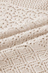 Mix Pattern Hollowed Knit Open Front Cardigan